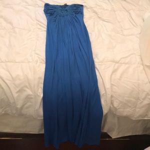 Maxi dress royal blue XS worn once
